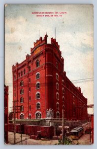 J96/ St Louis Missouri Postcard c1910 Anheuser-Busch Brewery Stock House 450
