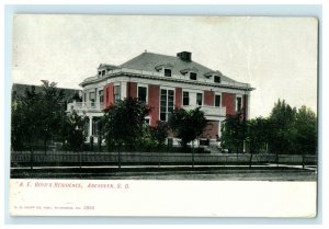 1911 A.E. Boyd's Residence, Aberdeen South Dakota SD Antique Postcard