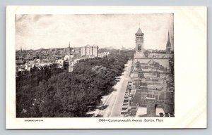 Boston  Massachusetts   Commonwealth  Ave.  Postcard