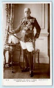 RPPC Field Marshall SIR JOHN D.P. FRENCH Inspector General 1910s Rotary Postcard