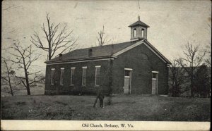 Bethany West Virginia WV Old Church c1910 Postcard
