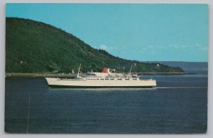 Ship~Princess Of Acadia In Digby Gap Nova Scotia~Bay Of Fundy~Vintage Postcard