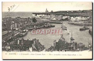 Old Postcard Dieppe L & # & # 39Arundel in 39Avant Harbor Yacht