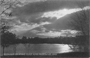 Grand River, Moonlight near Painesville - Painesville, Ohio OH