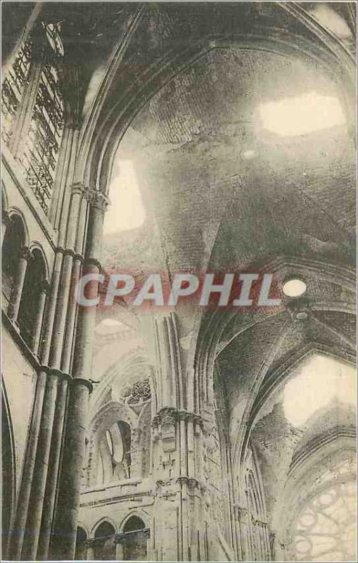 Old Postcard Reims Cathedrale The Vaults found by Shells Army