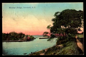 Nova Scotia YARMOUTH Murphys Bridge pm1909 by The Yarmouth Portrait Co. - DB