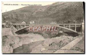 Old Postcard Amelie les Bains New Bridge weapon Cement