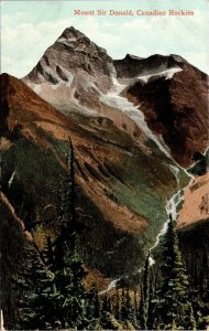 Mount Sir Donald Canadian Rockies Antique Postcard Valentine UNP Unused DB 