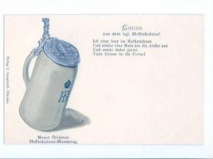 LP11   beer, bier stein, biere, alcool ,  vintage postcard, 