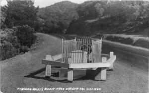 Died 1862 Pioneer Baby's Grave Shasta California RPPC Photo Postcard 698