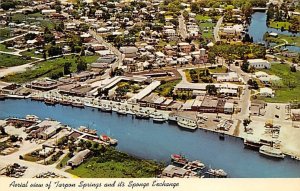 Aerial View of Tarpon Springs and it's Sponge Exchange  Tarpon Springs FL