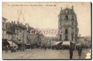 Old Postcard Le Puy Haute Loire Rue Saint-Haon