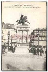 Old Postcard Clermont Ferrand Monument Vercingetorix