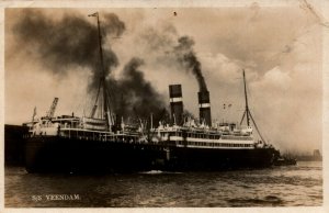 SS Veendam Steamship Holland America Line RPPC 08.96