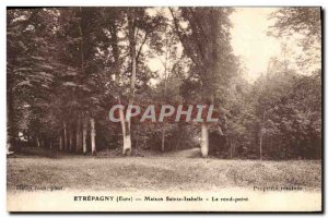 Old Postcard Etrepagny House Santa Isabel The roundabout