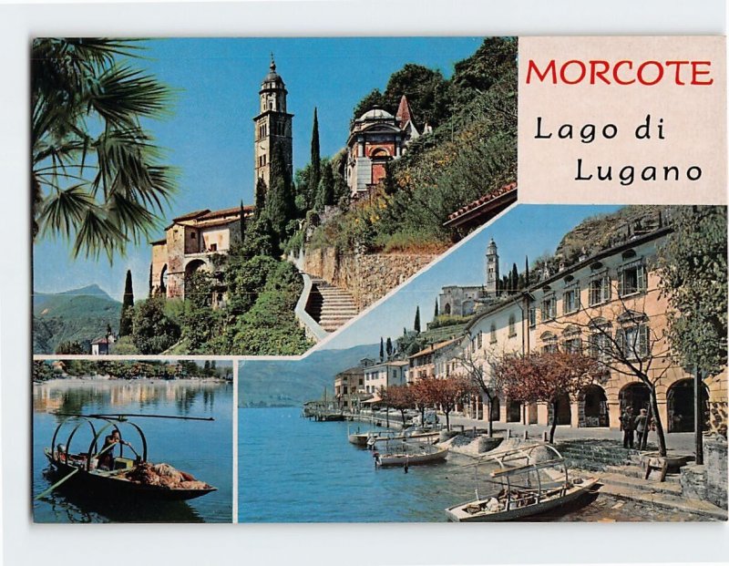 Postcard Lago di Lugano, Morcote, Switzerland