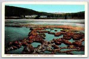 Sapphire Pool And Biscuit Basin Yellowstone Park Rocks Hot Springs Postcard