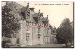 Old Postcard The Charter sue the Chateau du Loir Fresnes