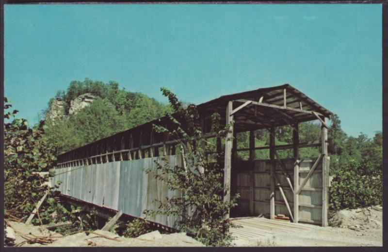 Mullins Station Covered Bridge,Rockcastle County,KY Postcard