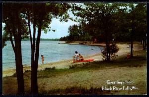 Greetings From Black River Falls,WI Beach Scene