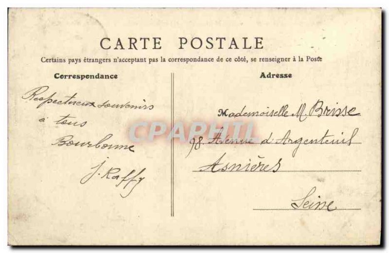 Old Postcard Bourbonne Les Bains Establishment baths