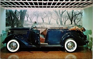 Franklin D Roosevelt Library & Museum Interior Car Hyde Park NY Chrome Postcard 