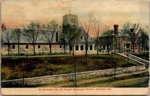 VTG 1908 St Michaels All Angels Episcopal Church Anniston AL Alabama Postcard