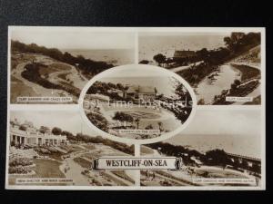 Essex: WESTCLIFF ON SEA 5 Image Multiview c1933 RP Postcard