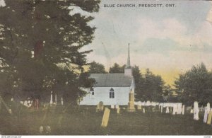 PRESCOTT, Ontario, Canada, PU-1908; Blue Church