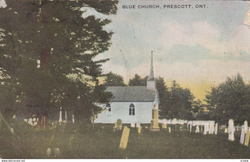 PRESCOTT, Ontario, Canada, PU-1908; Blue Church