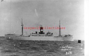 Steamship, La Perla, Reproduction, RPPC