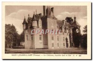 Saint Julien on & # 39ars Old Postcard The Facaces south and east castle