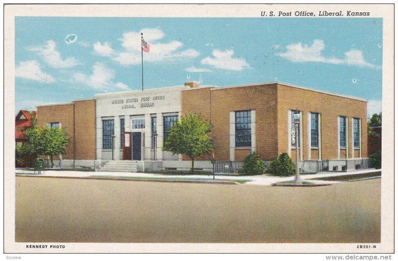 LIBERAL, Kansas, PU-1951; U.S. Post Office