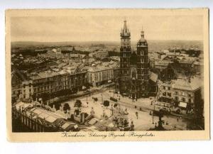 192405 POLAND KRAKOW market Vintage postcard