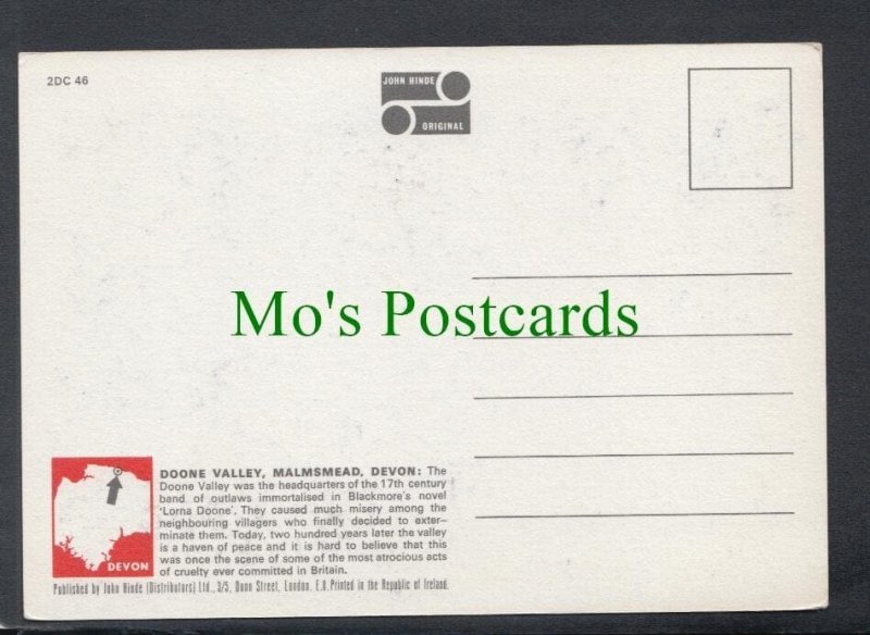 Devon Postcard - Doone Valley, Malmsmead SW4777