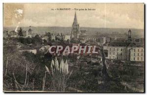 Saint Maixent Old Postcard View from Bel Air