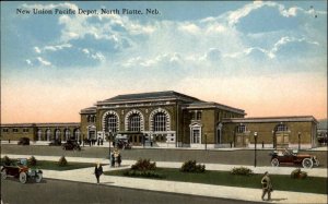 NORTH PLATTE NE New Union Pacific Train Depot c1910 Postcard