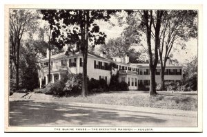 Antique Blaine House, The Executive Mansion, Governor, Augusta, ME Postcard