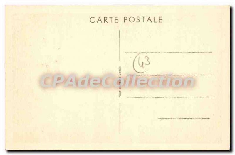 Old Postcard Le Puy Dentelliere