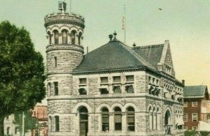 Postcard Antique View of Post Office in Lansing, MI.     R4