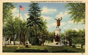 MD - Frederick. Francis Scott Key Grave and Monument