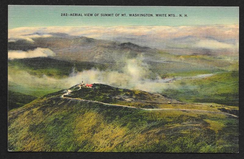 Birds-Eye View Mt Washington Summit White Mountains New Hampshire Unused c1930s