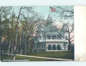 Divided-Back BUILDING SCENE Poland Spring Maine ME H6790