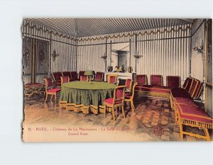 Postcard Council Room Château de La Malmaison Rueil Malmaison France