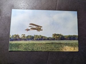 Mint USA Aviation Postcard US Biplane Scouting Flight Over Mexican Border