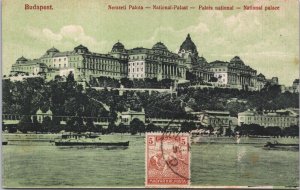 Hungary Budapest National Palace Vintage Postcard 09.40