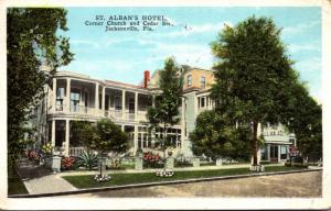 Florida Jacksonville St Alban's Hotel 1927