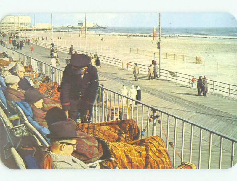 Pre-1980 BOARDWALK AT MARLBOROUGH HOTEL Atlantic City New Jersey NJ hr5848