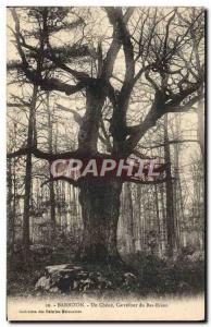 Old Postcard Barbizon A Chene Carrefour Bas Breau