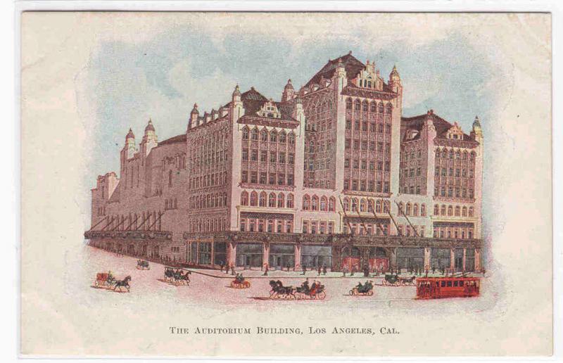 Auditorium Los Angeles California 1905c postcard